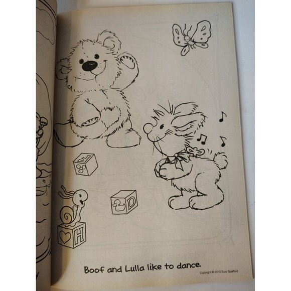 Set of 2 Little Suzy's Zoo Coloring Books Make a Splash 2010 Kids Learning READ - Picture 5 of 7